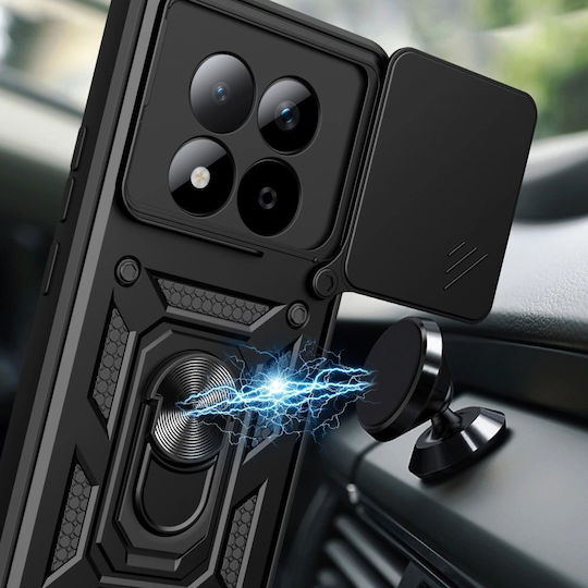 Tech-Protect Camshield Back Cover Σιλικόνης / Πλαστικό Μαύρο (Redmi Note 15 Pro 5G)