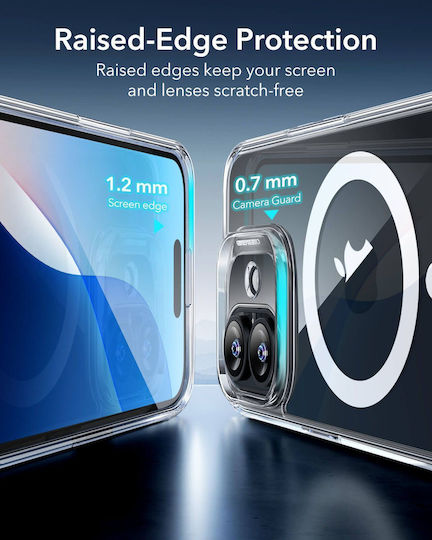 ESR Classic Hybrid Halolock Back Cover Σιλικόνης Διάφανο (iPhone 16 Plus)