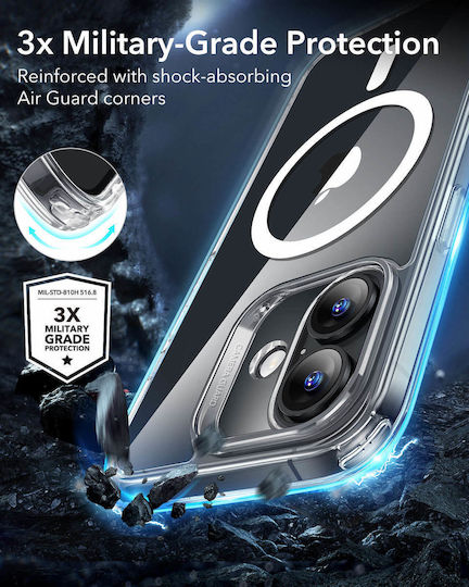 ESR Classic Hybrid Halolock Back Cover Σιλικόνης Διάφανο (iPhone 16 Plus)