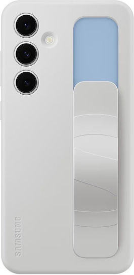 Samsung Standing Grip Back Cover Σιλικόνης Γκρι (Galaxy S24 FE)