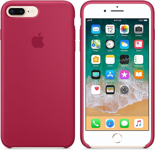 Apple Silicone Case Back Cover Σιλικόνης Κόκκινο (iPhone 8/7)