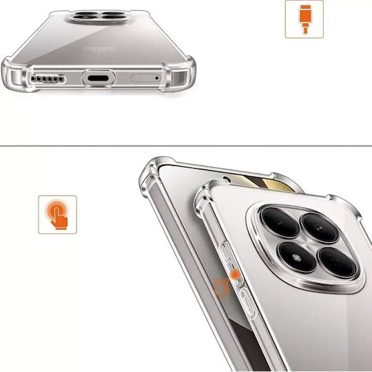 Orso Задна Корица Силикон 0.6mm Прозрачен Redmi Note 15 Pro 4G