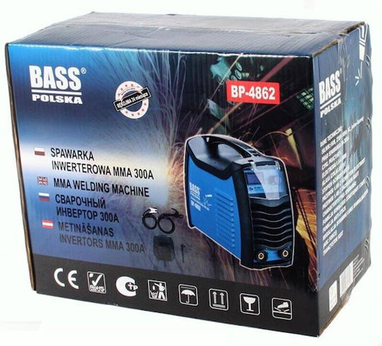 Bass Polska Ηλεκτροκόλληση Inverter MMA με Μέγιστο Ρεύμα Συγκόλλησης 300A και Κύκλο Εργασίας 60%