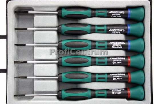 Jonnesway Kretakki Precision Screwdriver Set 6 Pieces D3750p06s