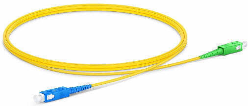 Goobay Goobay Optische Faser SC-APC 1m Gelbe Netzwerkkabel