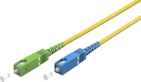 Goobay Goobay Optische Faser SC-APC 1m Gelbe Netzwerkkabel