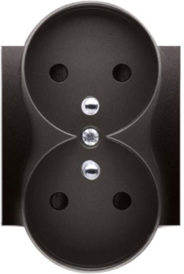 Kontakt-simon Double Socket Cover Braze Screens Dgz2mzp/46