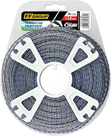 FFG FastCut Square Twisted Brush Cutter Trimmer Line 61 m and 3.3 mm Thickness