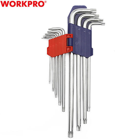 WorkPro Σετ 9 Κλειδιά Torx