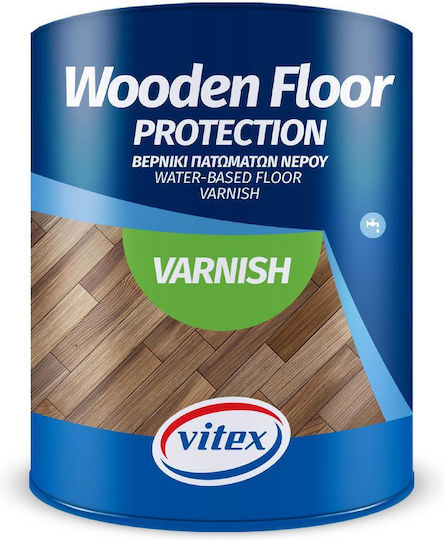 Vitex Floor Varnish Βερνίκι Επιφάνειας Πολυουρεθάνης Νερού Άχρωμο Γυαλιστερό 2.5lt