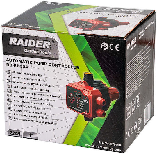 Raider 070190 Elektronischer Druckregler 15bar mit Gewindegröße 1
