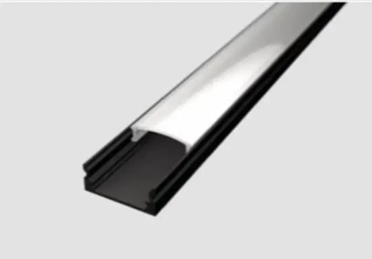Schwarzes Außenaluminiumprofil P172b