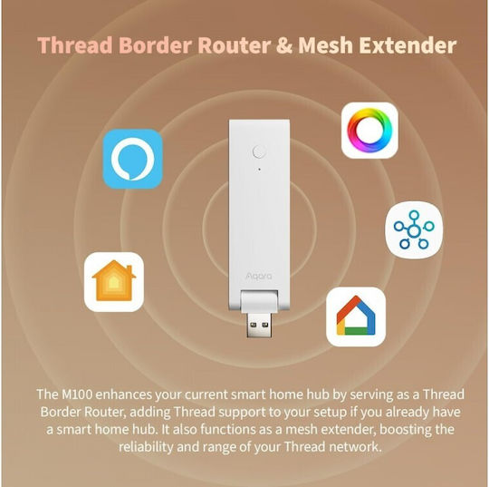 Aqara M100 Inteligent Pod Wi-Fi / Zigbee / Thread Compatibil cu Google Home, Apple HomeKit, Alexa & Matter
