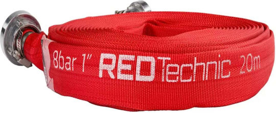 Red Technic Furtun de Pompieri Diametru 1", 20 x 20 x20m & Presiune Maximă 8bar
