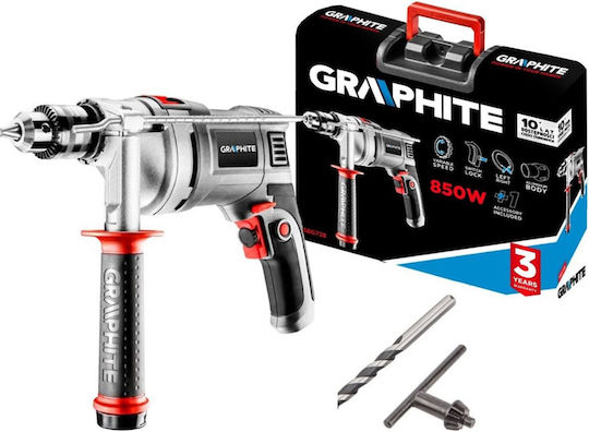 Graphite 58G728 Schlag Bohrer 850W mit Koffer