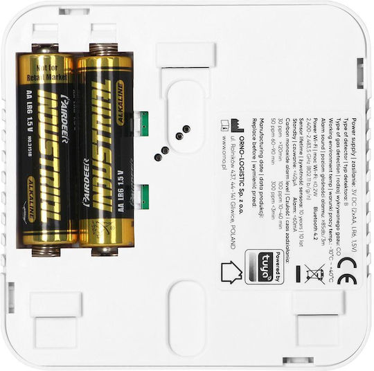Orno Detector Autonom de Monoxid de Carbon CO Wi-Fi