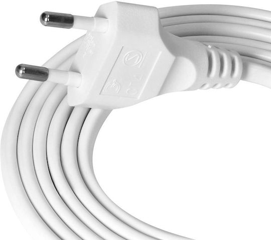 Orno Cablu de alimentare cu secțiune 2x0.5mm² în culoarea Alb 1.9m 1buc