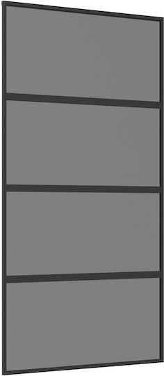 Συρόμενη Πόρτα 102.5 X 205 Cm Θρυμματισμένο Γυαλί Αλουμίνιο 42054107 Μαύρο Συρόμενη Πόρτα 102.5 X 205 Cm Θρυμματισμένο Γυαλί Αλουμίνιο 42054107 Μαύρο