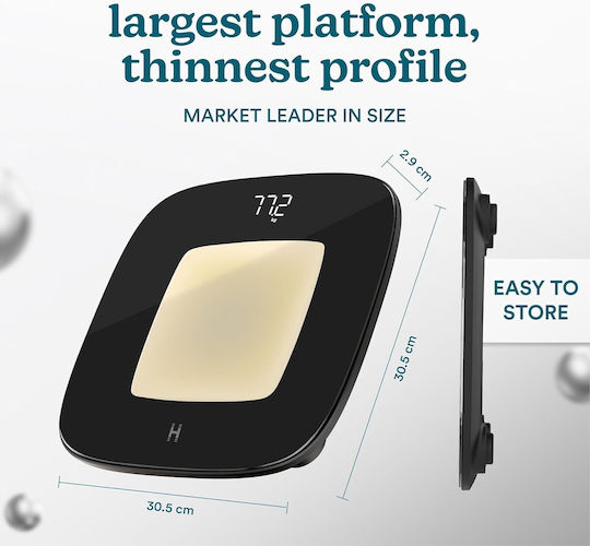 Homedics Digitale Badezimmerwaage Schwarz