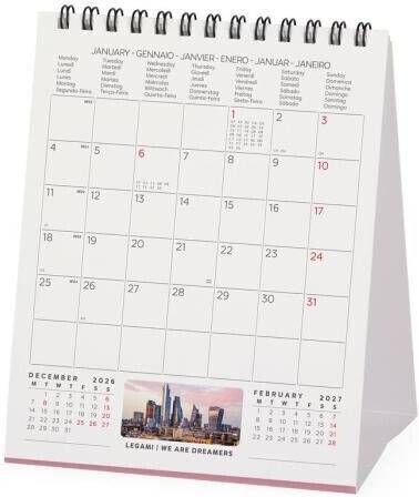 Legami Milano London Ημερήσιο Επιτραπέζιο Ημερολόγιο 2027 12x14.5εκ.