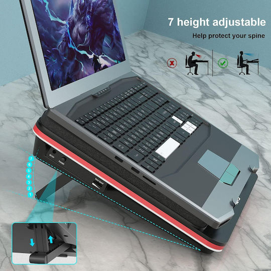 IETS Cooling Pad για Laptop έως 17.3" με 1 Ανεμιστήρα B09D91LYVX