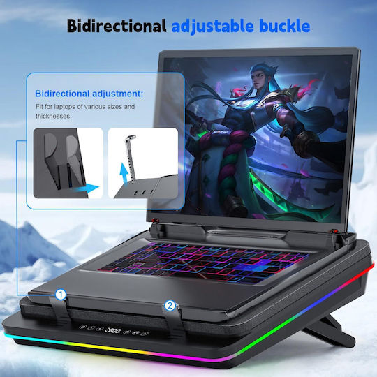 IETS Pad De Răcire Pentru Laptop Până La 19.3" Cu 1 Ventilator Și Iluminare B0CR3WYGQ8