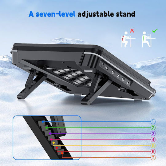 IETS Pad De Răcire Pentru Laptop Până La 19.3" Cu 1 Ventilator B0CR3RS2XV