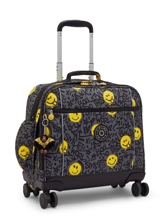 Kipling Storia Ученическа Раница Куфар Сива 40.5 x 20 x 45см