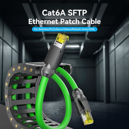 Vention Network Cable Cat6a Sftp Anti-vibration Industrial Flexible 5.0m Ibygj