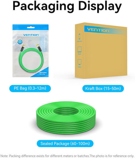 Vention Network Cable Cat6a Sftp Anti-vibration Industrial Flexible 1.0m Ibygf