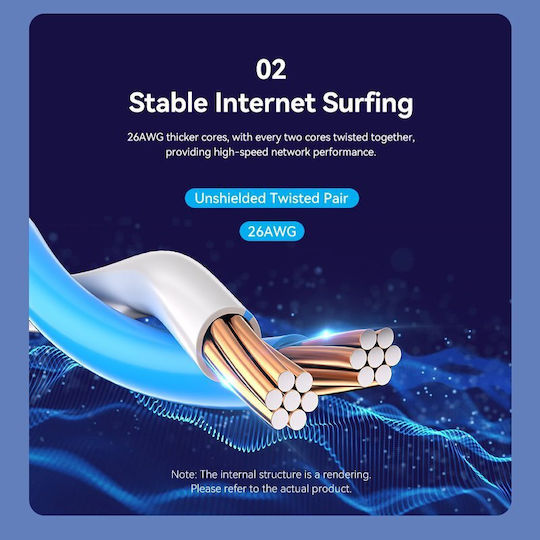 Vention Network Cable Cat6 Utp 1.0m Black Ibrbf