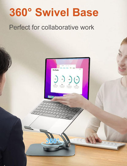 Tounee Stand de susținere pentru laptop până la 17" Gri B0B312SMS4