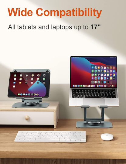 Tounee Stand de susținere pentru laptop până la 17" Gri B0B312SMS4