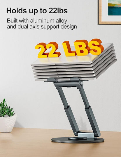Tounee Stand de susținere pentru laptop până la 17" Gri B09Y8B81F7