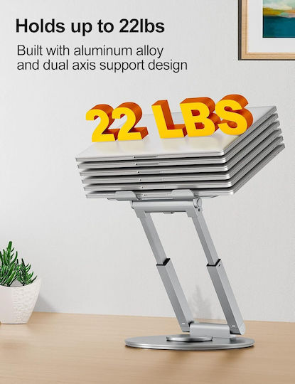 Tounee Stand de susținere pentru laptop până la 17" Argintiu B09Y8LN3GL