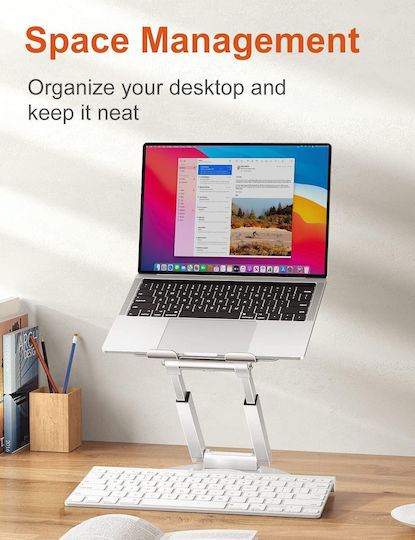Tounee Stand de susținere pentru laptop până la 17" Argintiu B09Y8LN3GL