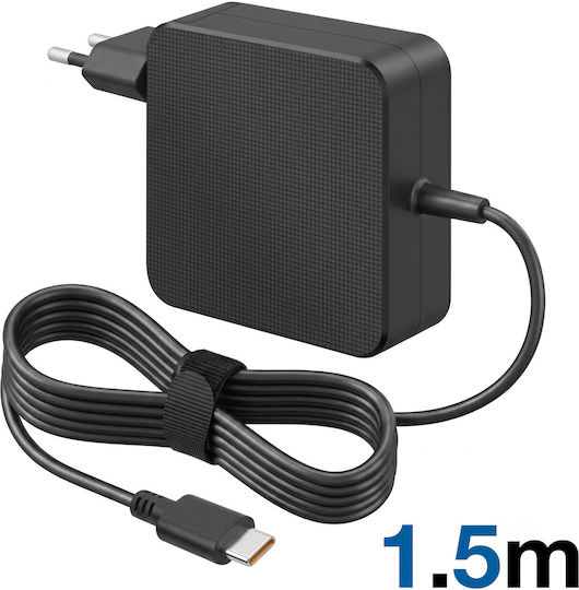 Avizar Încărcător de rețea USB-C 65W pentru laptop Lenovo Power Delivery Carcasă ignifugă Negru