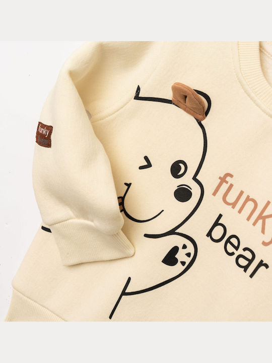 Funky Sweatpants Set Ecru