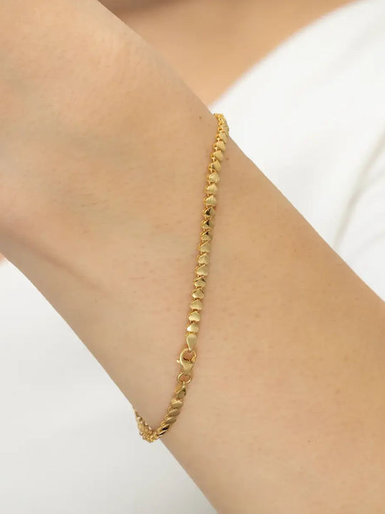 Damen Armband mit Herz-Design aus 9K Gold