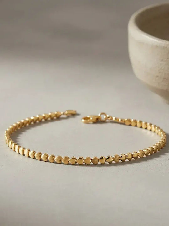 Damen Armband mit Herz-Design aus 9K Gold