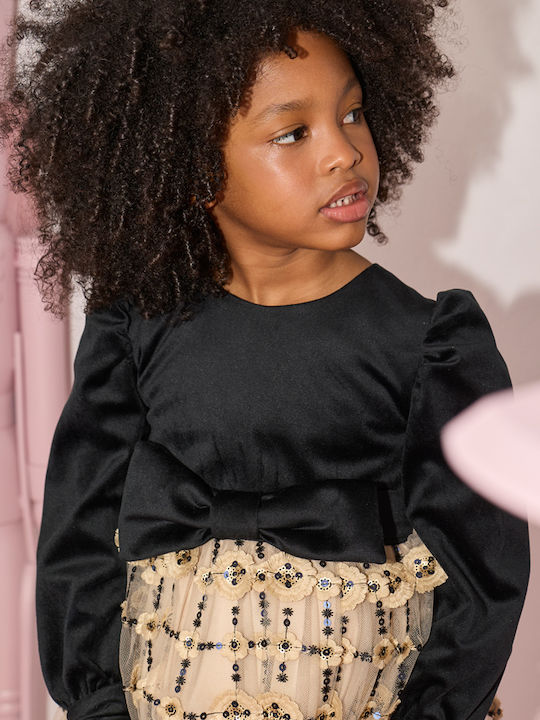 Kinderkleid aus Tüll in Schwarz