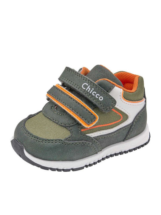Kids Sneakers Anatomic with Hoop & Loop Closure Khaki