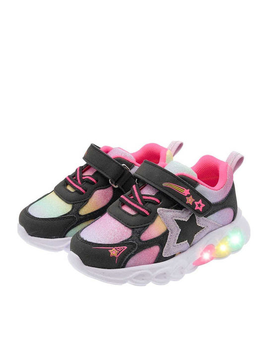 Kids Sneakers Anatomic with Lights Black