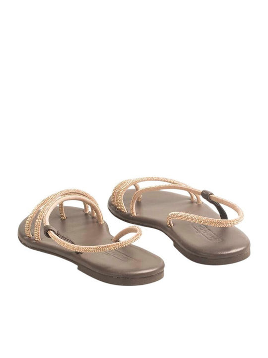 Women's Brown Flat Sandals