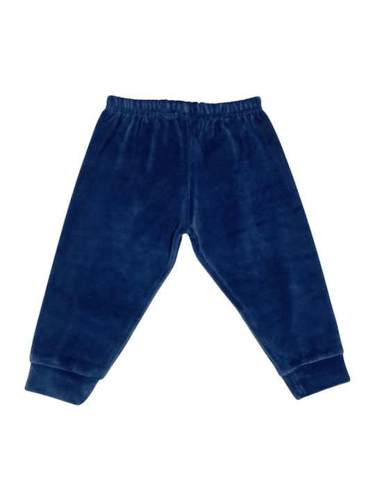Minerva Kids' Pajamas Winter Velvet Blue