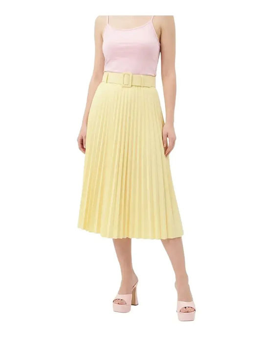 Pleated Skirt Yellow