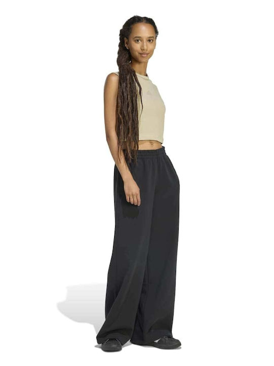 Damen Jogginghosen Breite Schwarz
