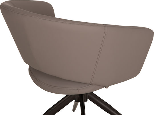 Annel Dining Chairs with Faux Leather Upholstery Grey 2 pcs 63x63x74cm