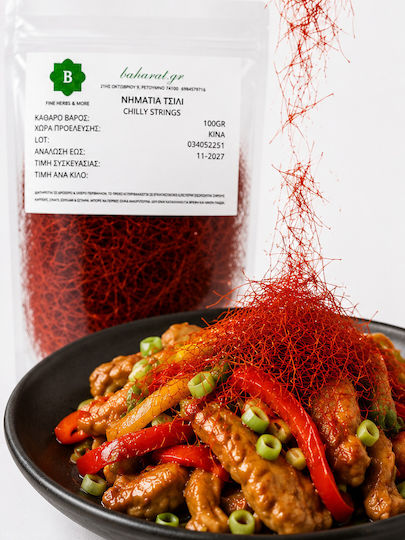 Нишки Чили Chilly Strings Baharat.gr 100г – Чушка Тънки Влакна