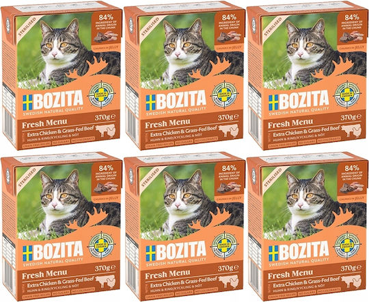Bozita Hrană Umedă pentru Pisici 6x370gr
